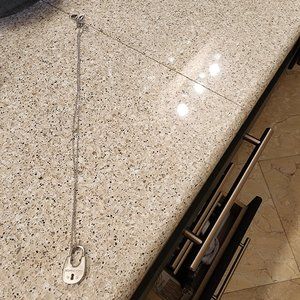 Michael Kors Silver Lock Necklace